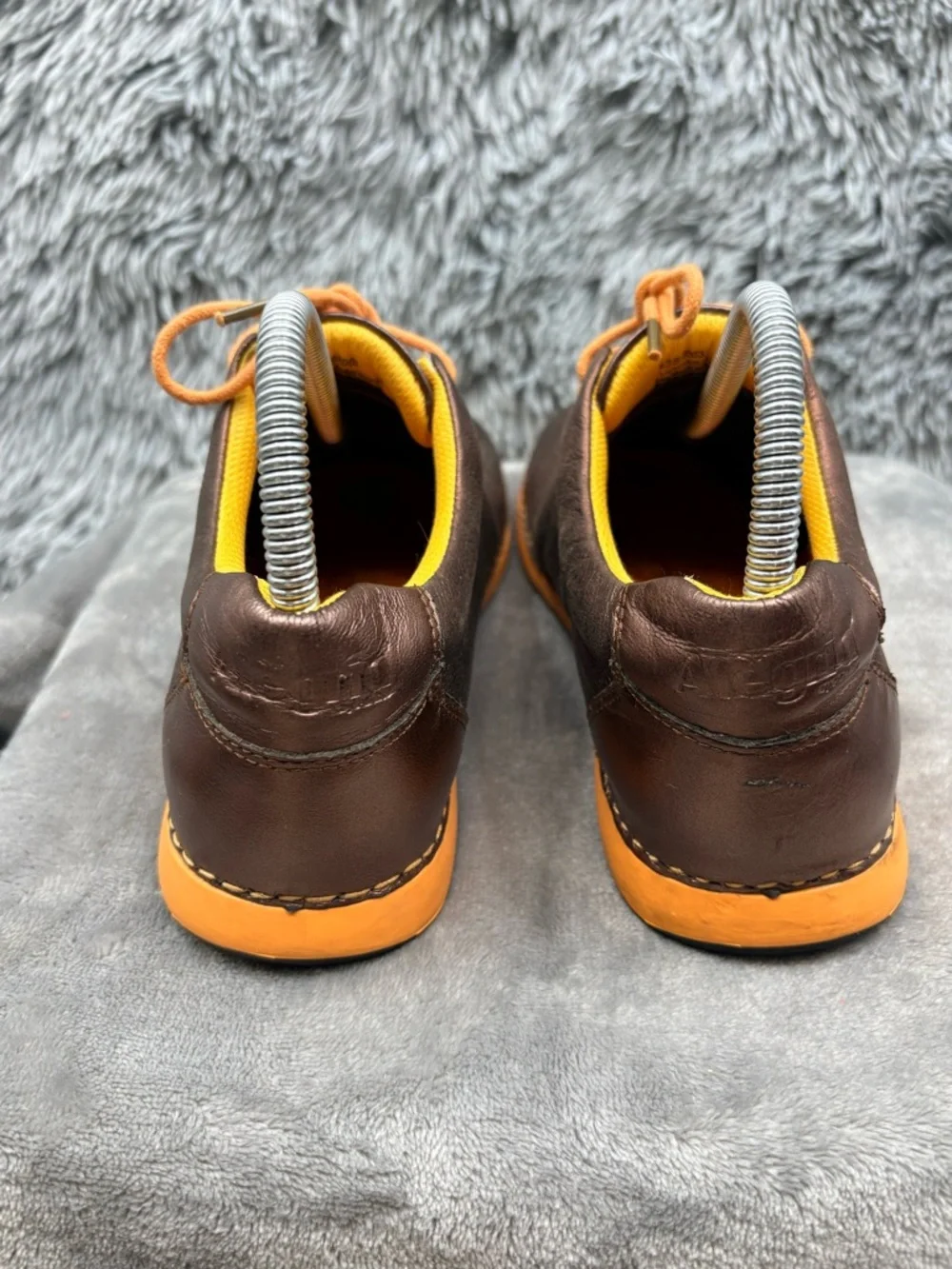 Alegria Shoes Womens 38 US 8 8.5 Essence Bronze Leather Lace Up Comfort